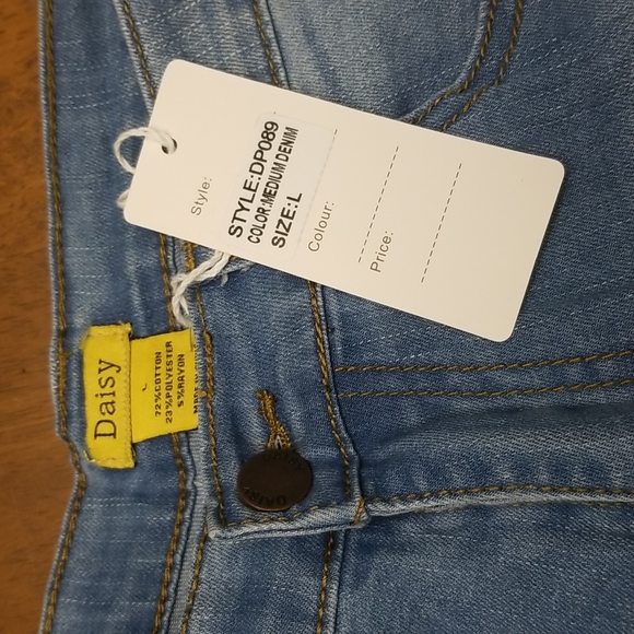 LAST PAIR AVAILABLE- Fringe bell bottom jeans by Daisy - Picture 12 of 15